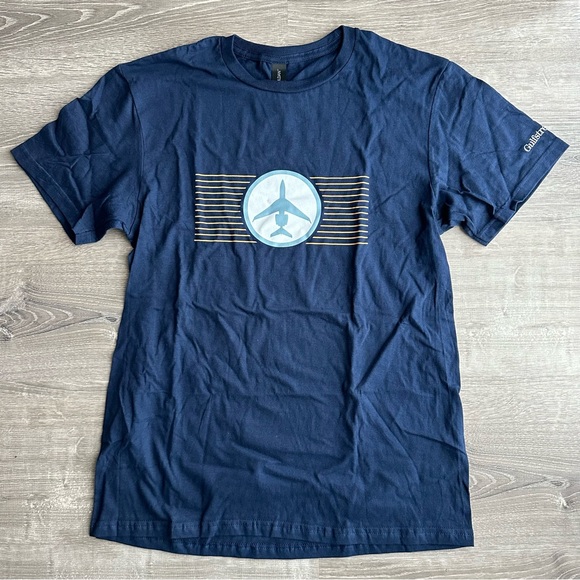 Gulfstream branded Aircraft Silhouette Tee in Navy, Size M - Picture 6 of 6